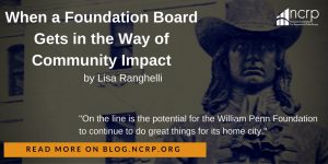 When A Foundation Gets In The Way of Community Impact