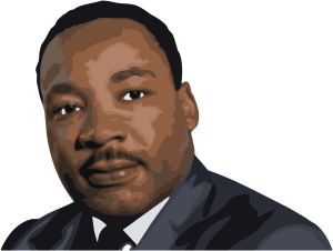 Illustrated portrait of Dr. Martin Luther King Jr.