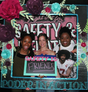 Community members reimagine what safety is at the 2019 Night Out for Safety and Liberation event hosted by Poder in Action in Phoenix, Arizona. Photo courtesy of Poder in Action.